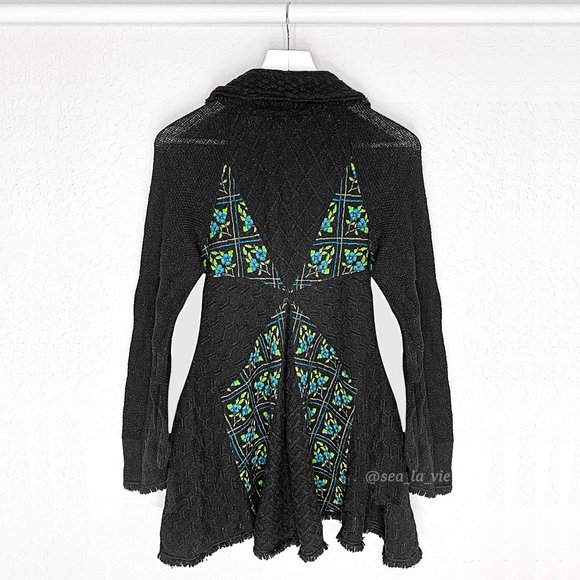Anthropologie Sweaters - Anthropologie Sleeping On Snow RARE Lafayette St. Sweatercoat in Black